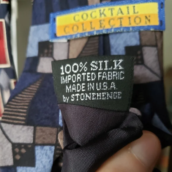 Set of 4 vintage Stonehenge ties GUC - Picture 5 of 7